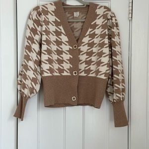 Joie Houndstooth Cardigan